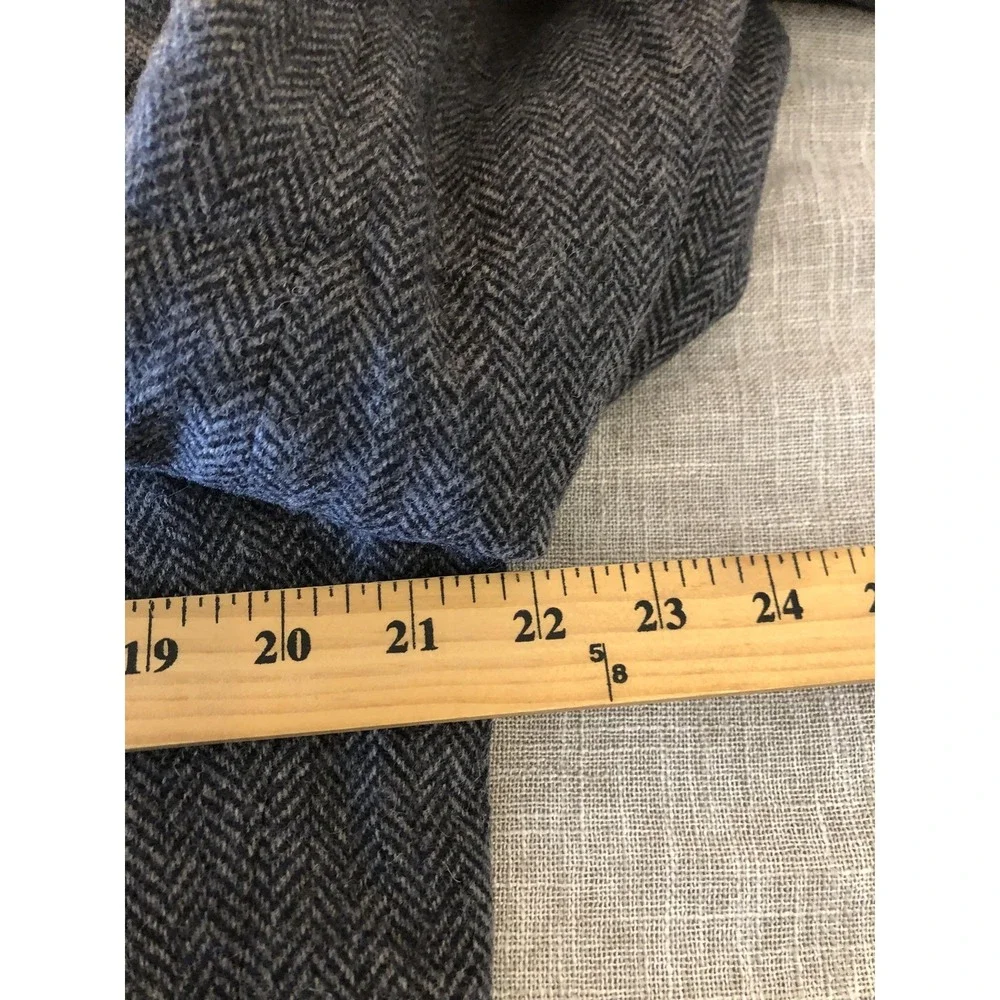 Jos. A. Bank Blazer Mens 40R Gray Wool Herringbone Tweed Sport Coat Flaw